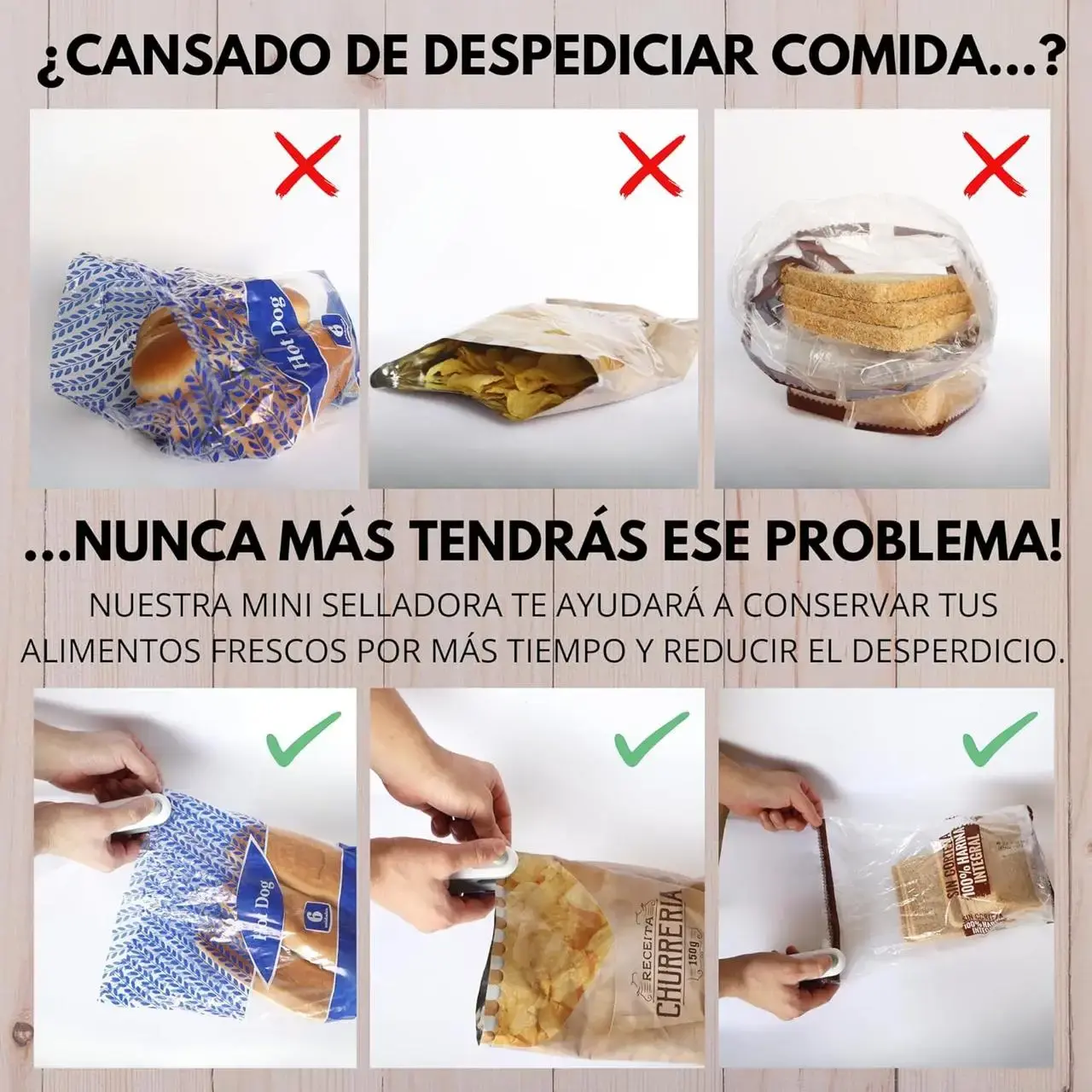 Універсальний міні-вакууматор пластикових пакетів для консервування продуктів харчування - Зображення 5