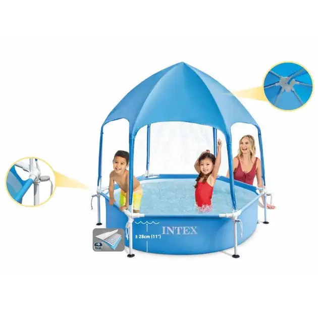 Каркасний басейн METAL FRAME Intex 28209, 183 x 38 см 700 л - Зображення 2