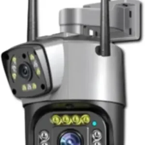 Камера відеоспостереження 4G під сім SIM-карту 8 Мп, IP камера з подвійною лінзою обертова