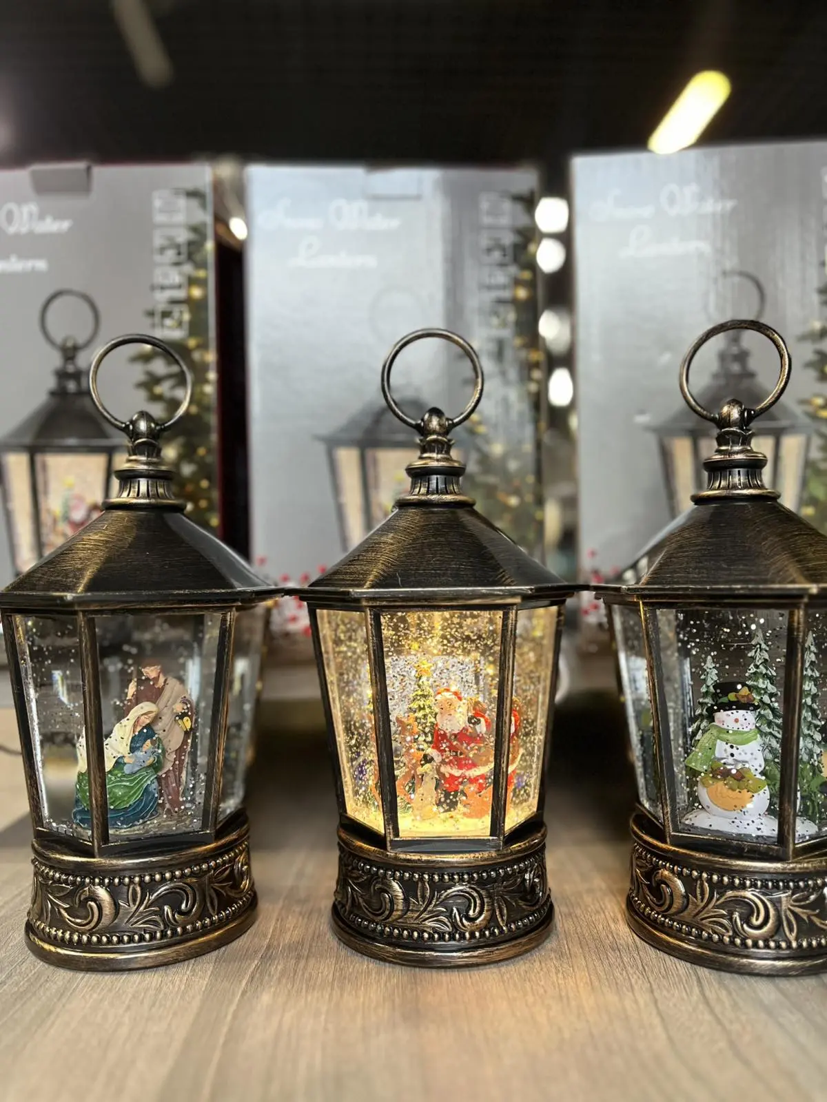 Санта Клаус Музичний новорічний ліхтар XMAS WDL 24077A - Зображення 4