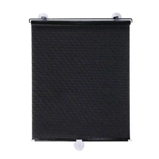 Рулонна сонцезахисна шторка на пластикові вікна 45*125 см, Чорна - Зображення 3
