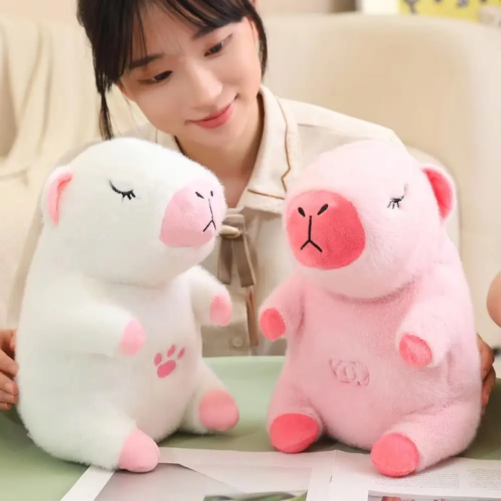 Коричневий Інтерактивна дихаюча Капібара Snuggle Pulse CapyBuddy 30 см м'яка плюшева іграшка - Зображення 10