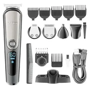 Машинка для стрижки волосся VGR V-105 тример для вусів та бороди з насадками 5в1