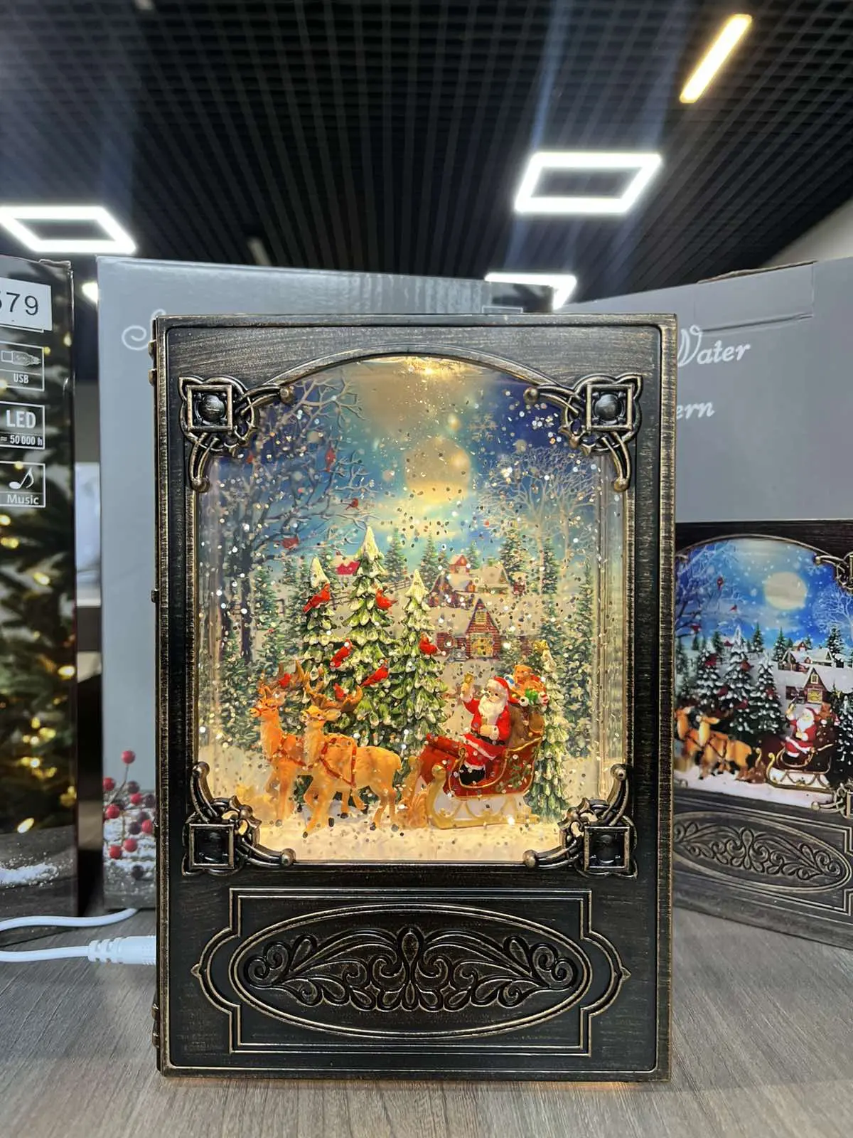 Санта Клаус Новорічний музичний нічник-світильник XMAS WDL 24023B - Зображення 4