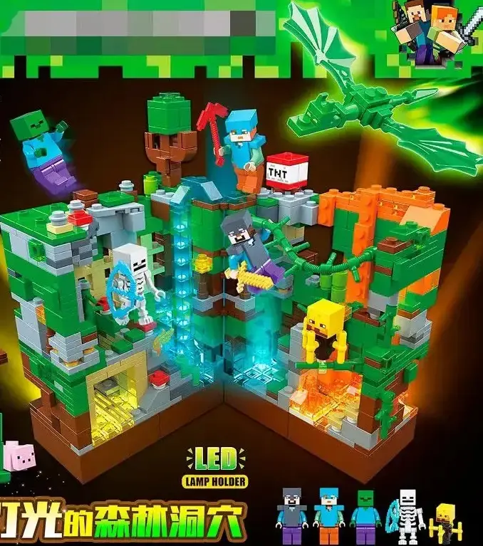 Конструктор Лего Minecraft Битва в джунглях, 866 деталей, 679, для дітей - Зображення 2