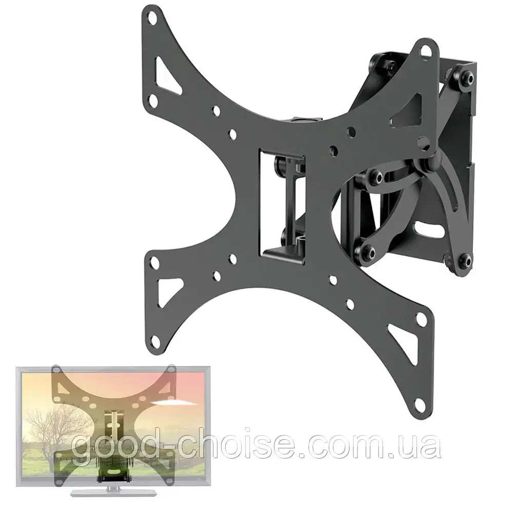 Кронштейн для ТВ 23"-32" SL03, до 36 кг / Статичний кронштейн настінний / Кріплення для телевізора - Зображення 6