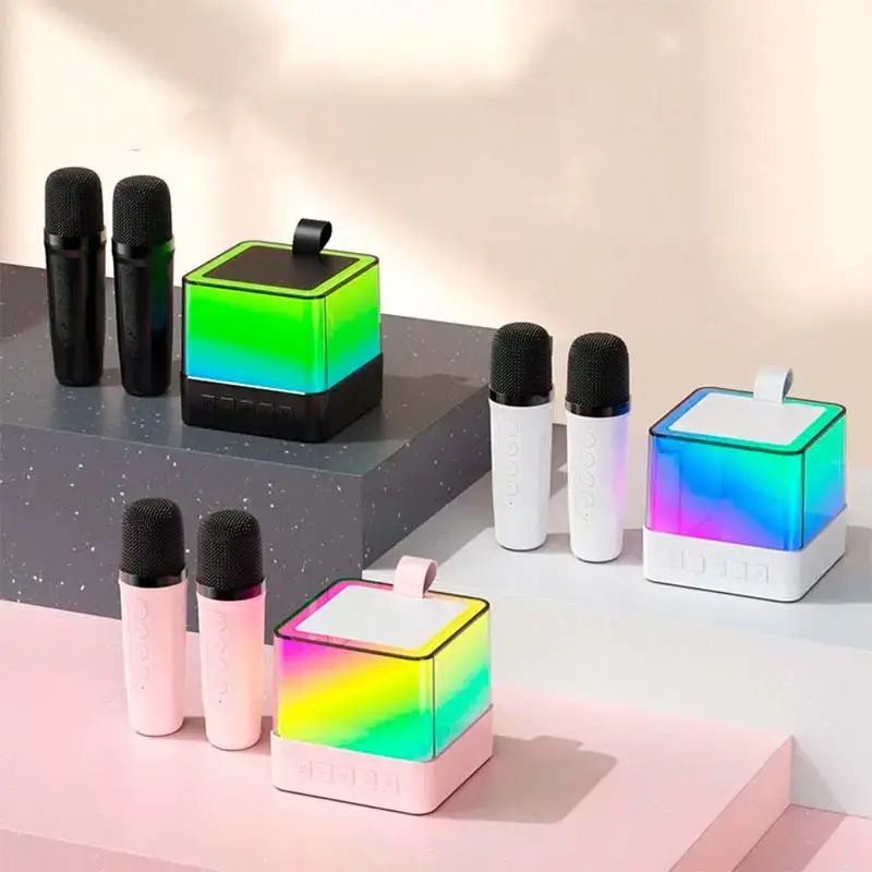 Портативна Bluetooth колонка-караоке із двома мікрофонами Wi-Fi - Зображення 3