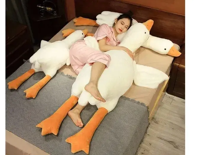 190 см М'яка плюшева іграшка подушка обіймашка Гусак - Зображення 5