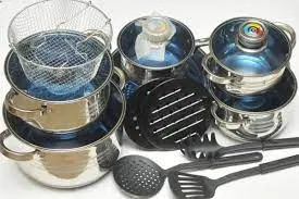 Набір посуду UNIQUE UN-5039 з нержавіючої сталі, 19 предметів, набір каструль - Зображення 10