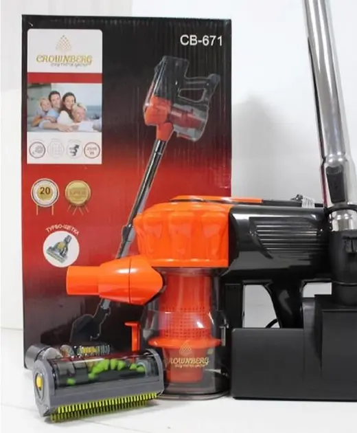 Пилосос ручний Crownberg СВ 672 2500 Вт з турбощіткою і Hepa фільтром (CB-672) - Зображення 2