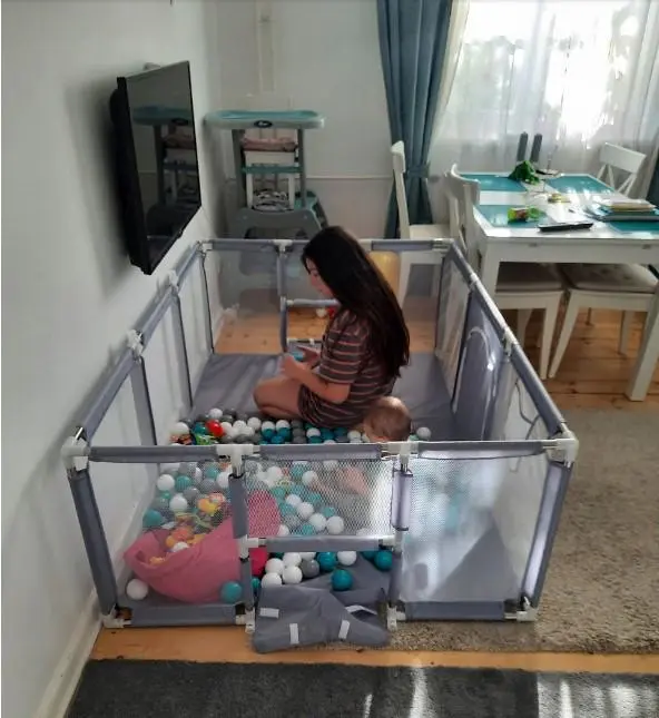 Дитячий манеж-ігрова зона 180×120 см з м'яким дном - Зображення 2