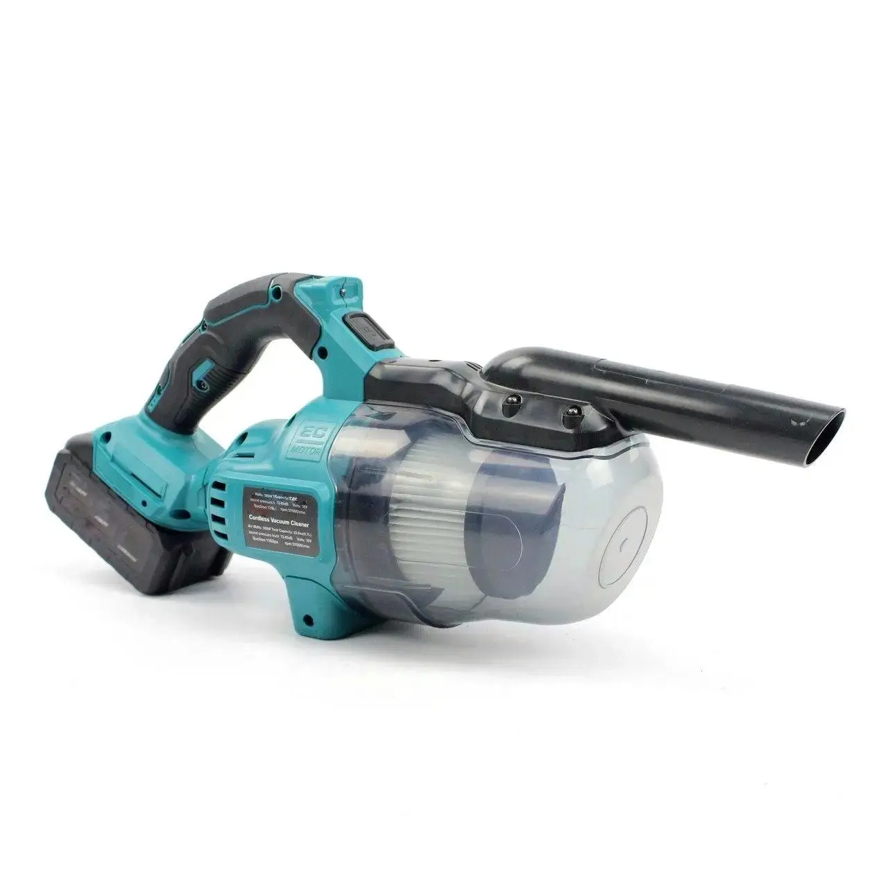 Автомобільний пилосос акумуляторний DCL184ZW-2Li (48V, 5AH), для дому та автомобіля без мішка c 2 акб - Зображення 4