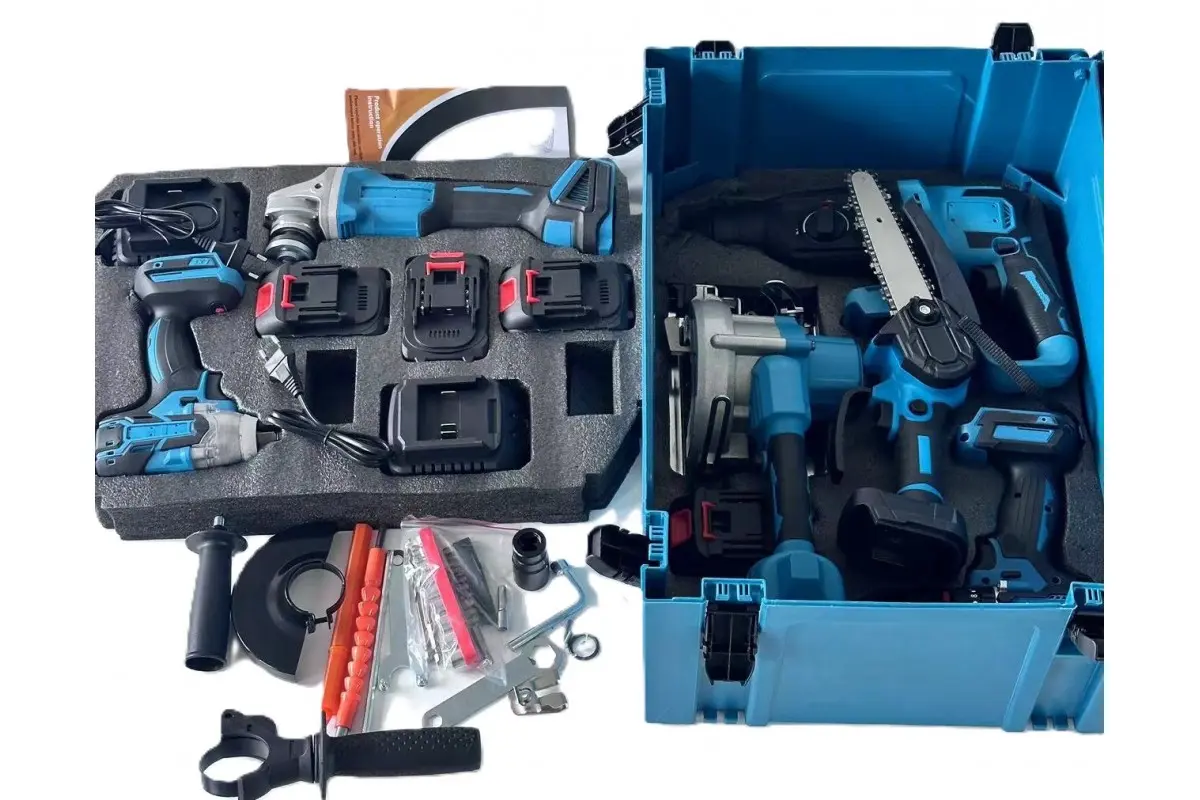 Набір 6в1 АКБ 36V (Шуруповерт, Гілкоріз, Болгарка, Перфоратор, Гайковерт, Циркулярна пилка) - Зображення 2