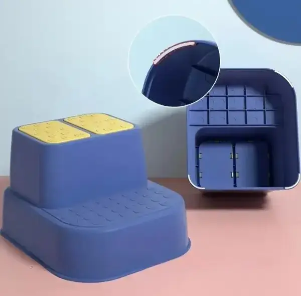 Двоступінчаста підставка для ніг у ванну кімнату, з антиковзким покриттям - Зображення 5