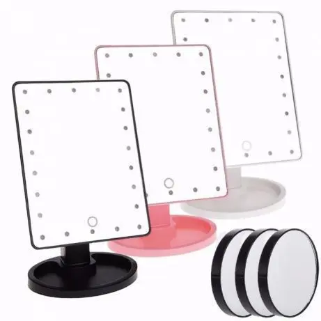 Рожевий Дзеркало з LED підсвічуванням для макіяжу Magic MakeUp Mirror - Зображення 3