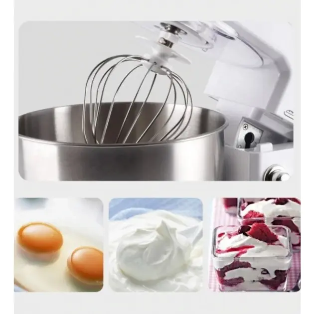 Кухонний комбайн тестоміс міксер 3 в 1 на 6 швидкостей Sokany SC-209 Multy 800 Вт - Зображення 5