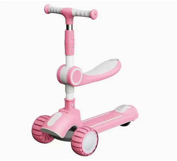 Дитячий триколісний самокат, що складається 5-в-1 самокат з сидінням - Зображення 4