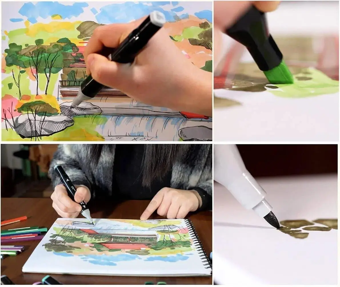 Набір двосторонніх скетч-маркерів для малюванняTouch на спиртовій основі - Зображення 3