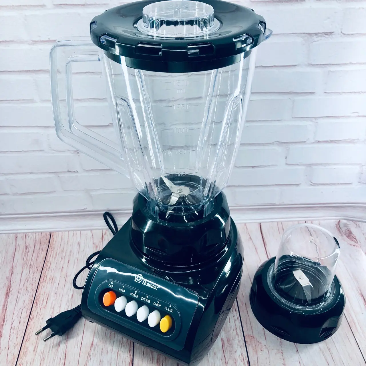 Стаціонарний блендер Domotec MS-9099 2 в 1 з кавомолкою - Зображення 3