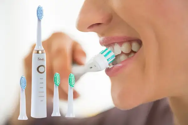 Електрична зубна щітка Shuke SK-601 акумуляторна ультразвукова щітка для зубів 3 насадки - Зображення 10