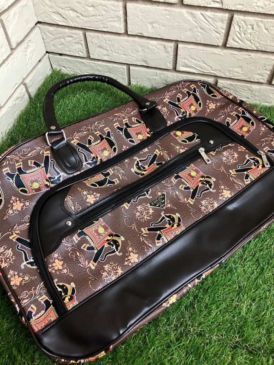 Велика дорожня сумка із стильним принтом - Зображення 2