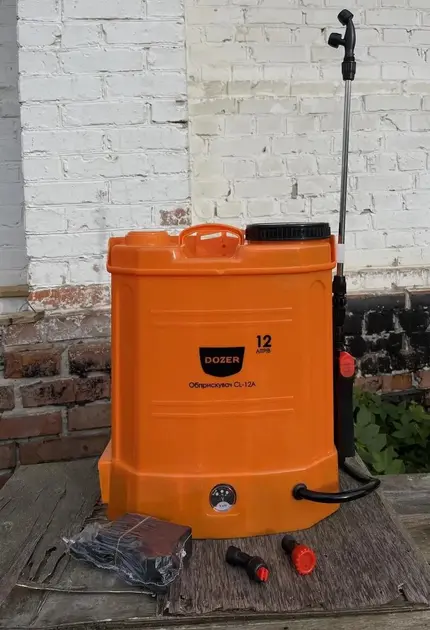 Обприскувач акумуляторний DOZER 12 літрів, Ранцевий електричний обприскувач для саду CL-12А - Зображення 7