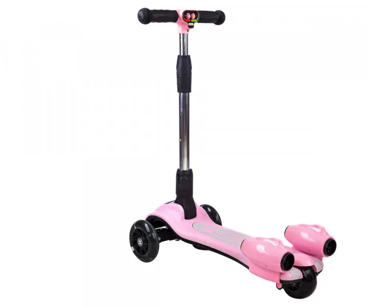 Дитячий турбо - самокат з димом та музикою GLANBER Червоний - Зображення 6