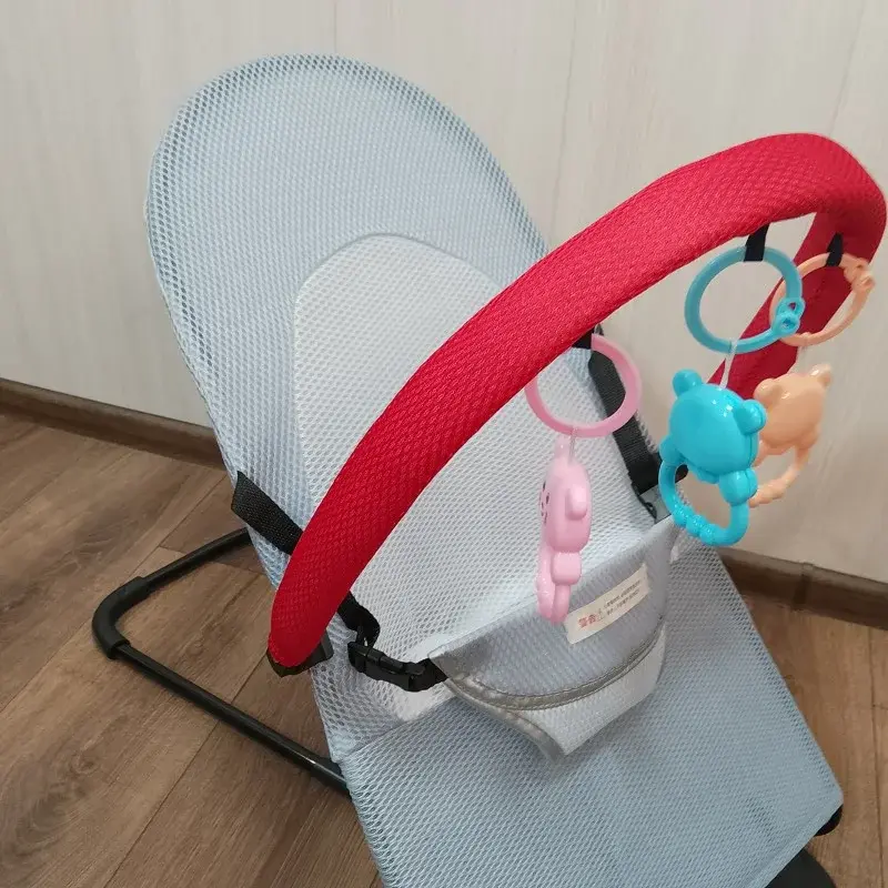 Шезлонг-гойдалка для новонароджених з ременями безпеки - Зображення 7