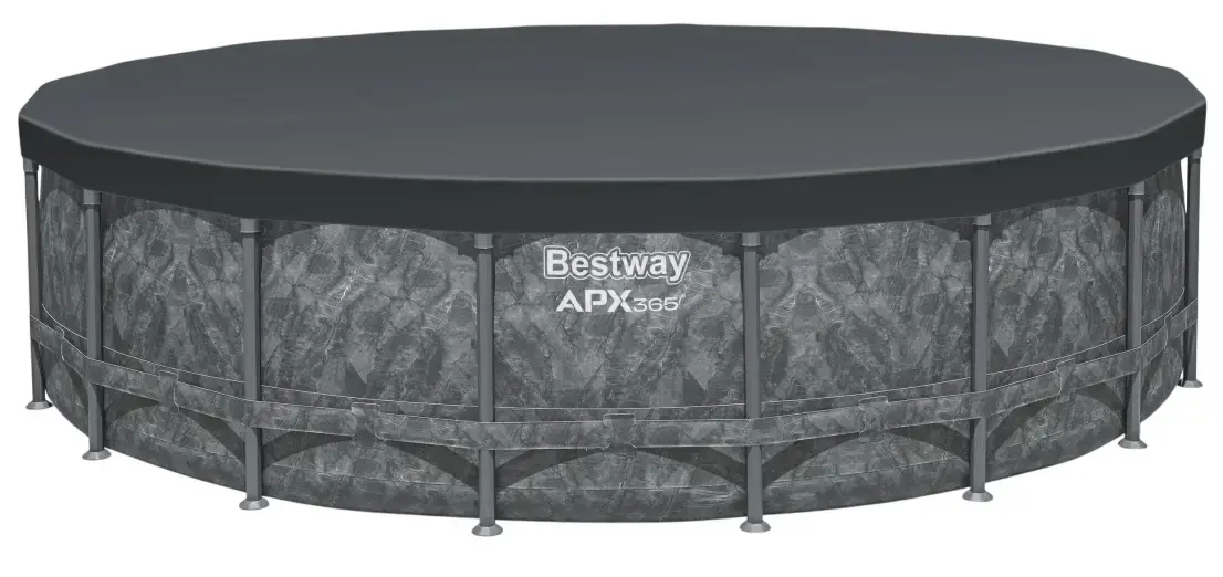 Каркасний круглий басейн 549х132 см на 26 000 л з фільтр-насосом, сходами, тентом Bestway 561KC - Зображення 5