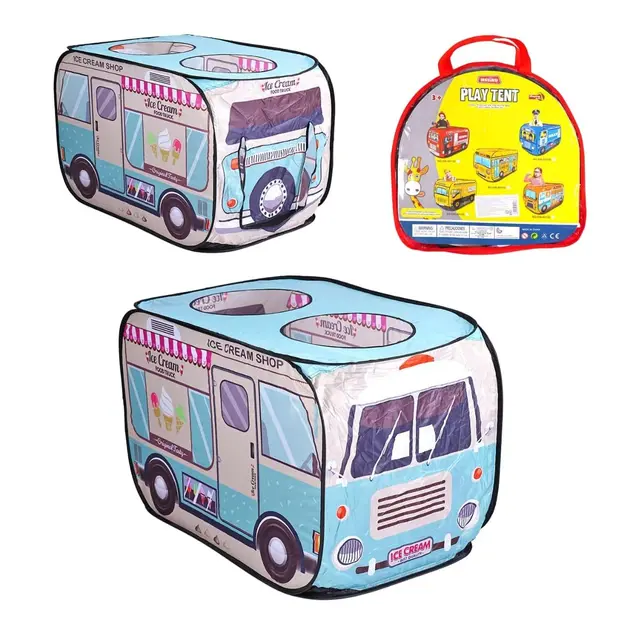 червона Пожежна машина Дитячий ігровий намет TK Group TENT 110 х 70 х 70 см у сумці - Зображення 4