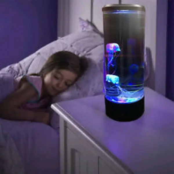 Лампа - нічник зі світлодіодними медузами ZmX LED Jellyfish Mood Lamp Приліжковий світлодіодний настільний - Зображення 3