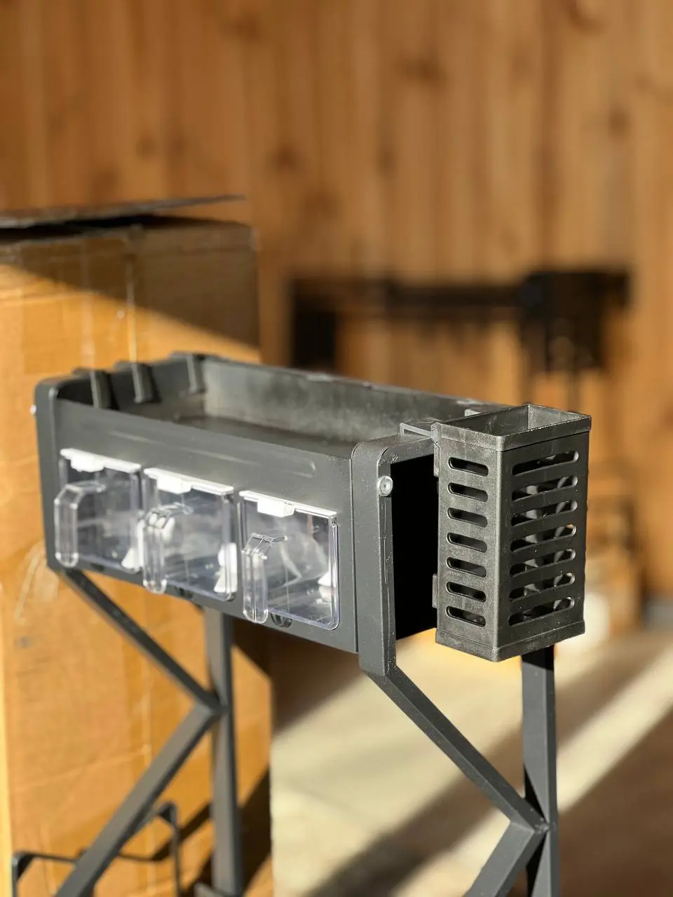 Органайзер для приправ kitchenware AND-2, двоярусна стійка для посуду + спецівниця, багатофункціональна сушарка посуду та спецій, містка полиця для спецій з кухонними шафами - Зображення 3