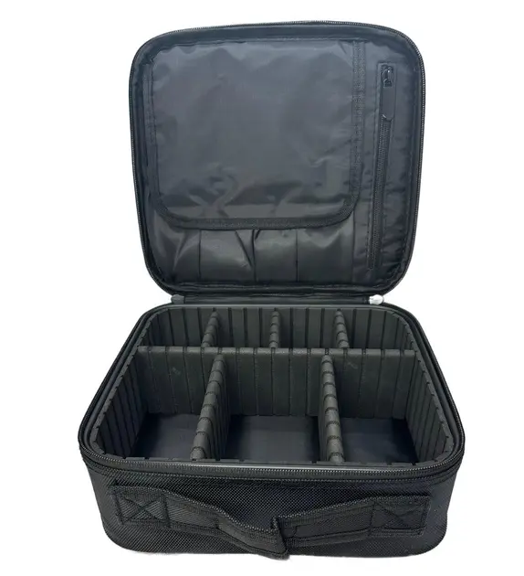 Чорна Органайзер бокс бьюті кейс косметичка валіза сумка для зберігання косметики та приладдя 26х23х10 см - Зображення 5