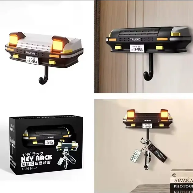 Настінний тримач для ключів Toyota AE86 Trueno з підсвічуванням фар - Зображення 6