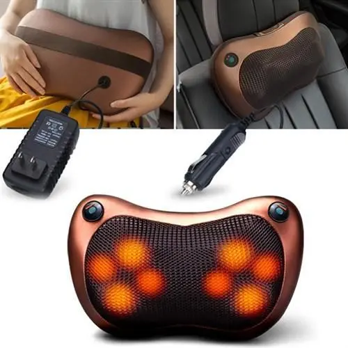 Масажна подушка CHM-8028 для машини та будинку з інфрачервоним підігрівом - Зображення 2