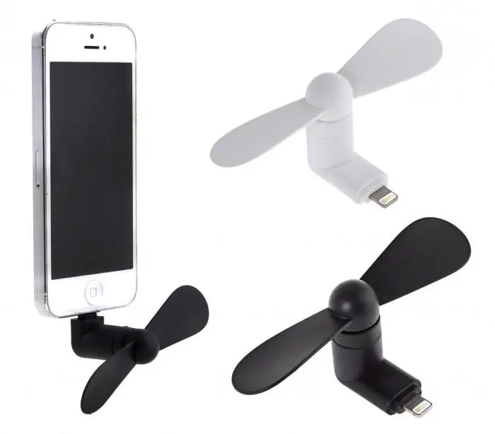 Міні вентилятор для телефону micro USB та Lightning - Зображення 4