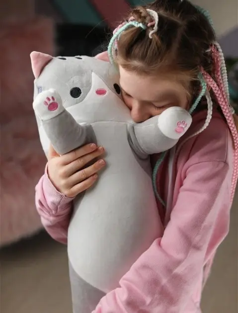 М'яка Іграшка Кіт Довгий 50см Подушка Обнімашка - Зображення 9