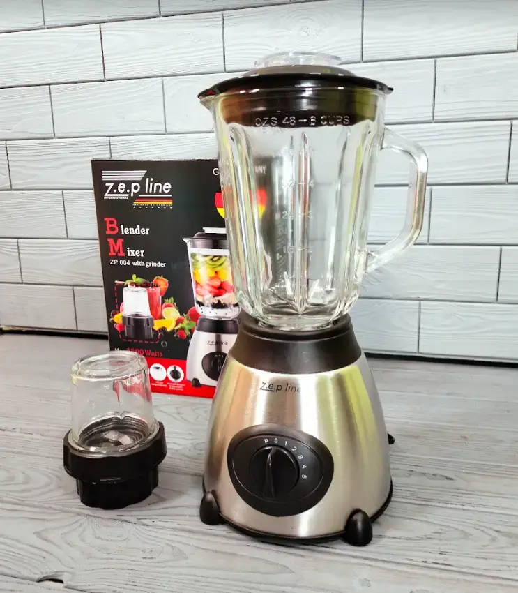 Блендер 1500W побутовий кухонний стаціонарний 1,5л з кавомолкою Zepline ZP-004 - Зображення 3