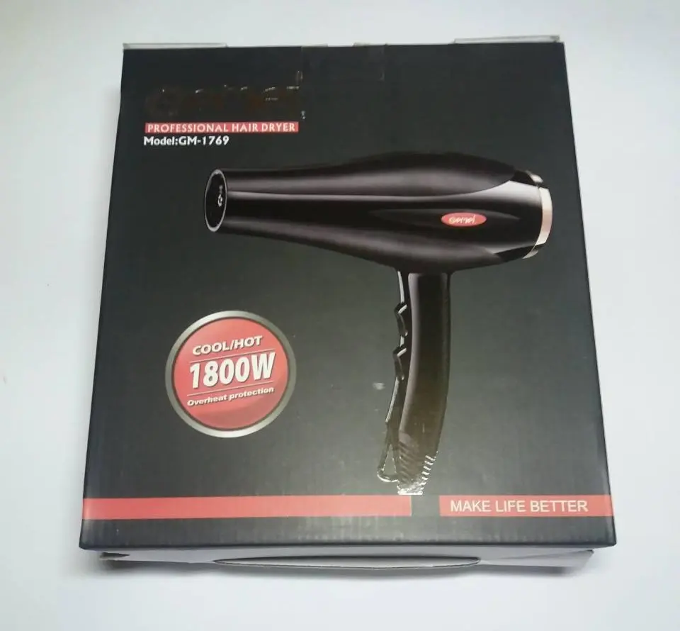 Професійний фен для волосся Gemei GM-1769 1800W - Зображення 2