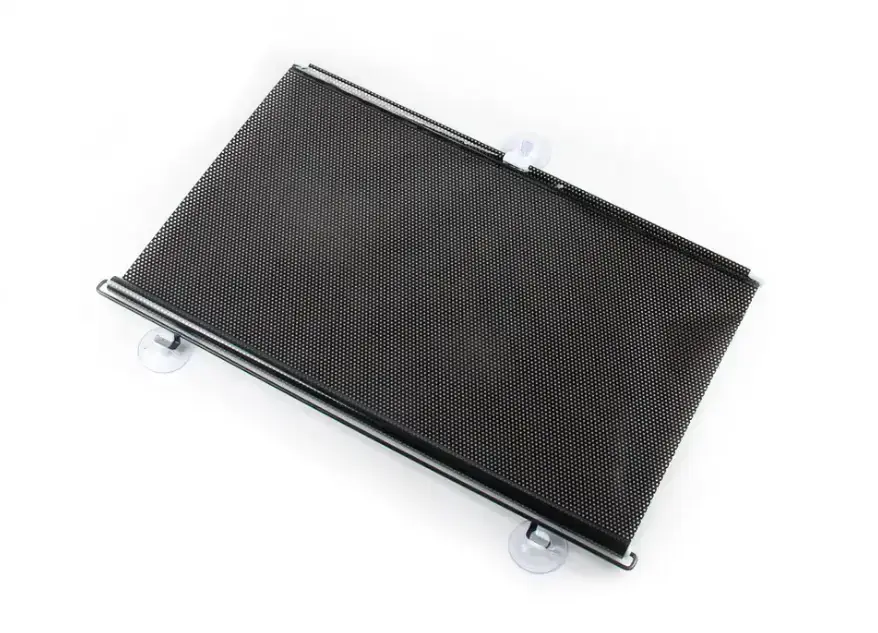 Рулонна сонцезахисна шторка на пластикові вікна 45*125 см, Чорна - Зображення 4