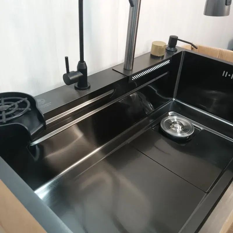 Кухонна раковина з нержавіючої сталі / Багатофункціональне миття VEN-125 - Зображення 6