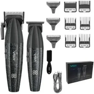 Професійний набір для стрижки волосся VGR V-640 Машинка та триммер з дисплеєм