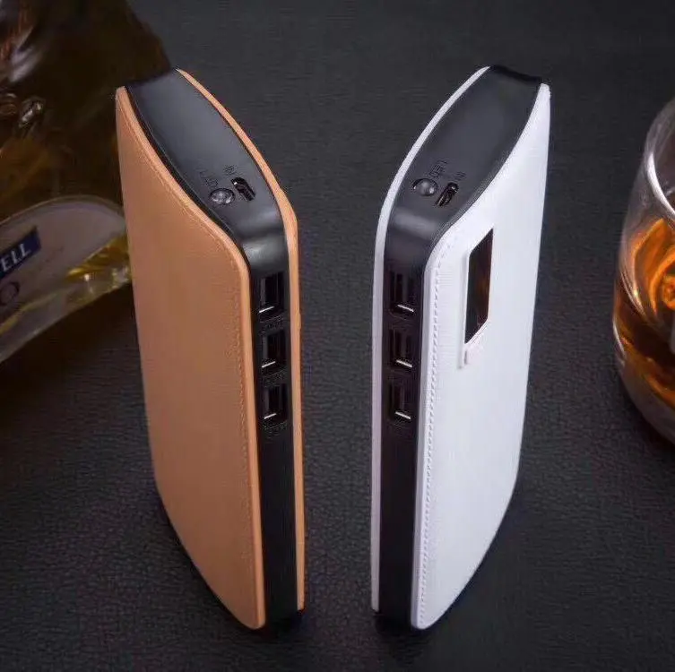 Портативне зарядне 20000 mahc екраном 3 USB + ліхтарик, павер банк, Power Bank - Зображення 2