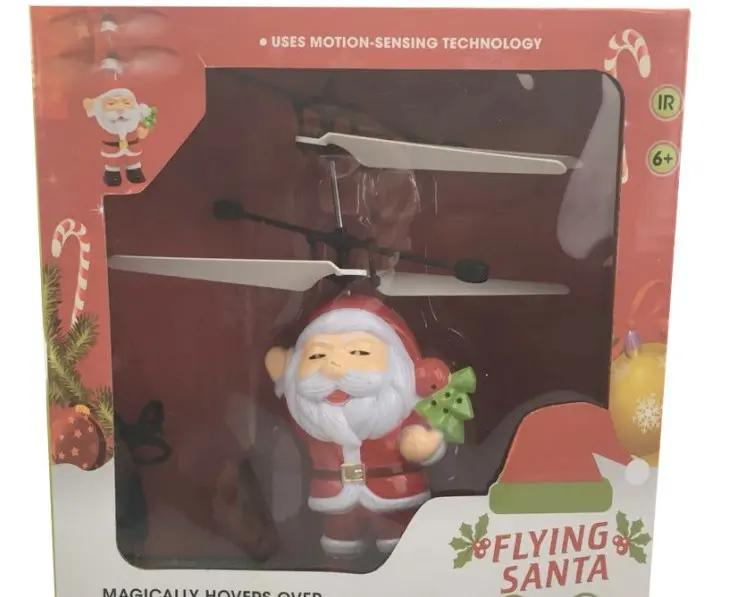 Літаюча іграшка Flying Santa літаючий Дід Мороз Cанта Клаус - Зображення 3