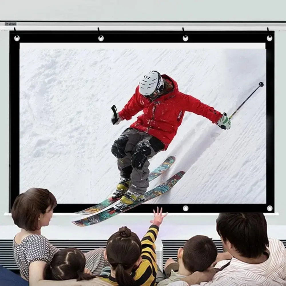 Екран для проектора TouYinger Ambient Light Rejecting Screen 72 дюйми / Полотно для екрана / Настінний проекційний екран - Зображення 8