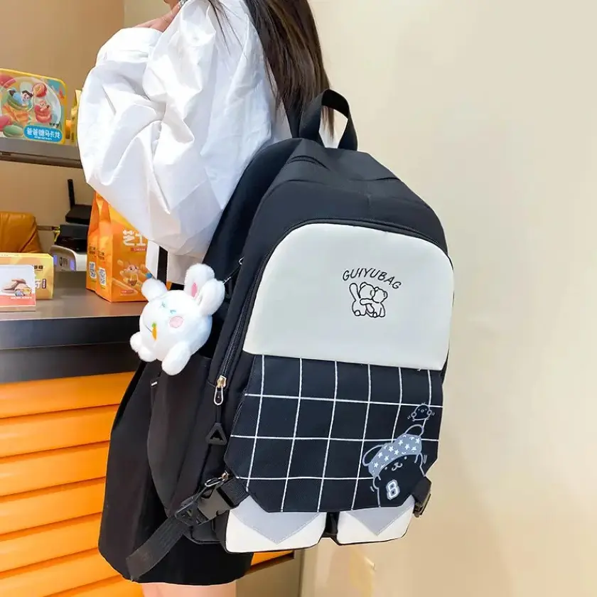 Комплект сумок 5 в 1 рюкзак, сумка через плече, косметичка, пенал та міні-сумочка - Зображення 2