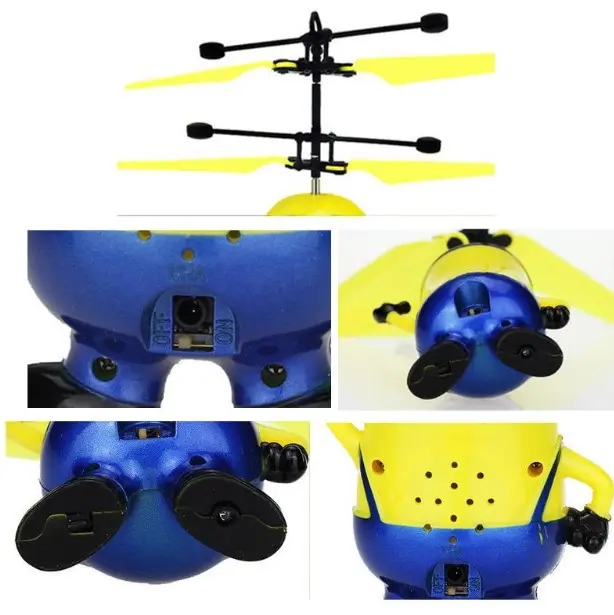 Дитяча іграшка Літаючий Міньйон з підсвічуванням - Зображення 4