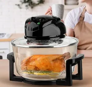 Аерофритюрка 6в1 SOKANY SK-560 електрична аерогриль 13 л 1400 Вт галогенна піч температура до 250 С