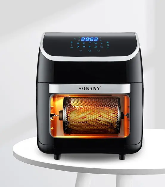 Аерофритниця аерогриль електричний на 14 літрів SOKANY із захистом від перегріву
