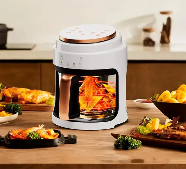 Аерофритюрниця безмасляна сенсорна на 6л Gold Diamond TK9905 3200Вт - Зображення 7